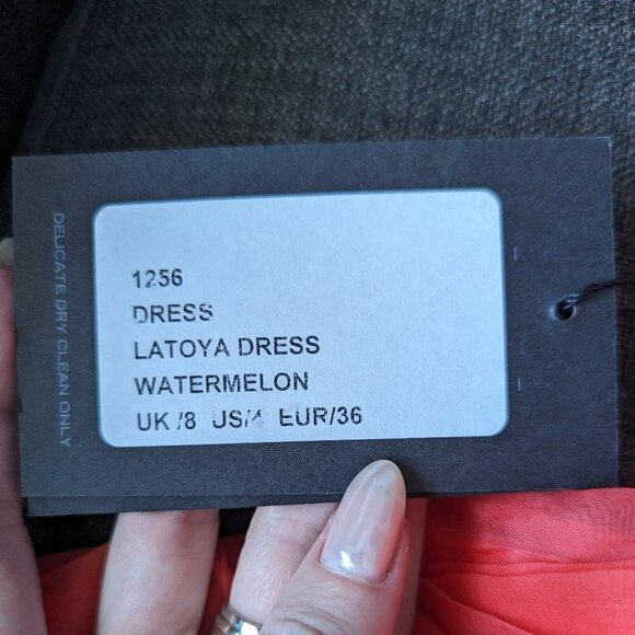 NWT Catherine Deane Designer 100% Silk One Shoulder Dress - Picture 5 of 14